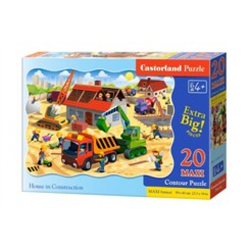 CASTORLAND puzzle 20 MAXI pieces -House under construction