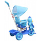 3-Wheel Balance Bike for Kids Kačenka Blue + Sounds + Canopy + Barrier + Footrest + Handle + Storage Space