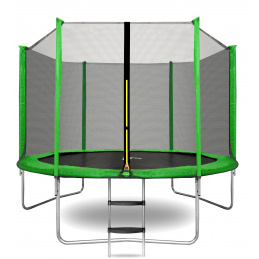 Aga SPORT TOP Trampoline 305 cm Light Green + Safety Net + Ladder