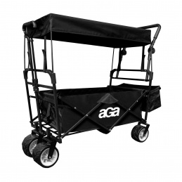 Aga Folding Transport Cart with Canopy MR4612 Black