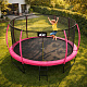 Aga SPORT EXCLUSIVE Trampoline 366 cm Pink + Safety Net + Ladder