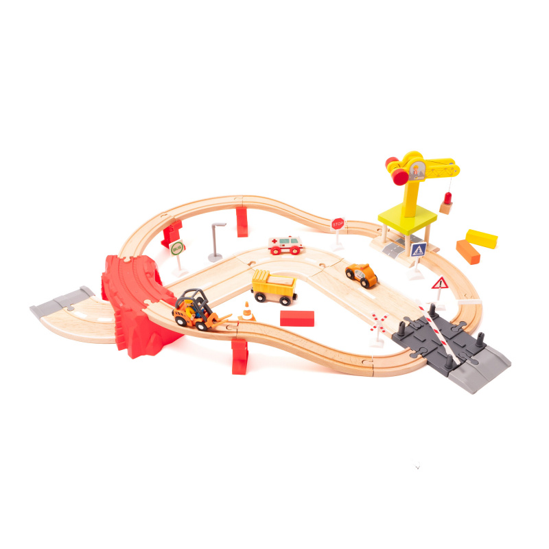 Aga4Kids Wooden Train Set 32 Pieces DS5643