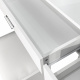 Aga Dressing Table with Mirror and Lighting + Stool White