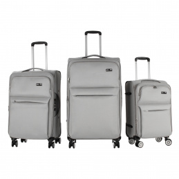 Aga Travel Set of Travel Suitcases Light Gray - 6CZ001 - 2. QUALITY