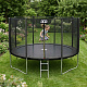 Aga SPORT PRO Trampoline 366 cm Black + Safety Net + Ladder