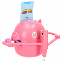 Educational robot interactive learning drawing writing fish set markers pink