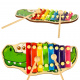 Aga Colorful wooden Xylophone for children Crocodile
