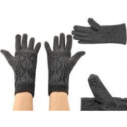 Winter touchscreen gloves 2in1 grey ISO 6412