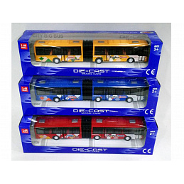 Metal articulated bus 1:48