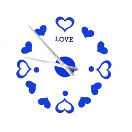 Q70J LARGE WALL CLOCK 130CM DIY BLUE