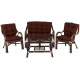 Aga Rattan set BUTEO Choco Dark Brown