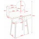 Aga Dressing table MRDT08-WB