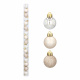 Aga Christmas Ornaments MIX 3cm 16pcs Champagne