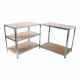 Linder Exclusiv Metal Shelf 180x90x40 cm 5 Shelves