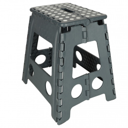 Anti-Slip Folding Stool 39 cm Dark Gray