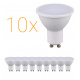 10x LED bulb - GU10 - ECOPLANET - 10W - 900Lm - warm white