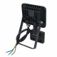 LED spotlight RODIX PREMIUM with PIR sensor - 10W - IP65 - 850Lm - cold white - 6000K - 36 months warranty