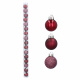 Aga Christmas Ornaments MIX 3cm 16pcs Red
