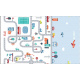 Aga Educational foam mat for children Street 180x200cm