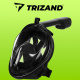 Face snorkelling mask L/XL Black ISO