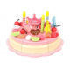 Wooden birthday cake
