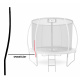 Aga Standing Pole for Trampoline EXCLUSIVE 180/250/305/366 cm - bottom part