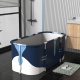 Aga Folding Portable Bathtub 120x60x50 cm