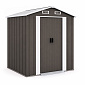 Aga Garden Shed 194x131x184 cm Gray-Brown