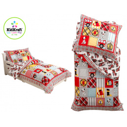 KidKraft Microfiber bedding FIRE TRUCK 100x150, 60x75 cm