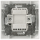 Single-pole switch for flush mounting, white