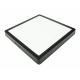 LED panel ECOplanet - square mounted - black - 24W - 230V - 1900Lm - neutral white