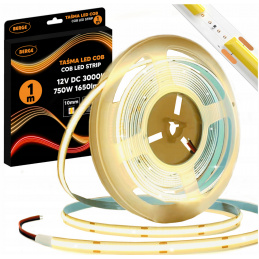 COB Neon LED Strip 12V - 528D - 15W/m - IP20 - 1650lm - 1m - warm color