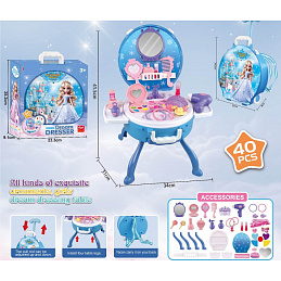 Folding Princess Vanity Table + Accessories