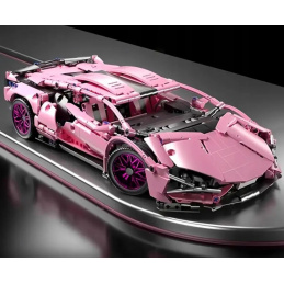 Pink Sports Car Building Kit 1280 pcs.