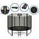 Aga SPORT PRO Trampoline 305 cm Black + Safety Net + Ladder