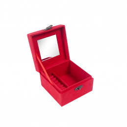 Aga Jewelry Box 12.2x12.2x8.5 cm Red