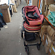 Kiduku 3-in-1 Combination Stroller Burgundy/Black 6DZ134 - SECOND QUALITY