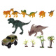 Dinosaur car track 240 pieces Kruzzel 17248