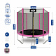Aga SPORT TOP Trampoline 250 cm Pink + Safety Net + Ladder
