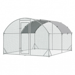 Aga Cage Run with Tarp for Chickens 2.8x3.8x1.97 m