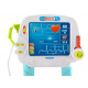 Medical trolley with ECG examination pink ISO 8245