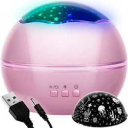 Deluxe night sky projector pink LP16859