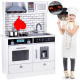 Wooden kitchen with light and sound effect ZA3717