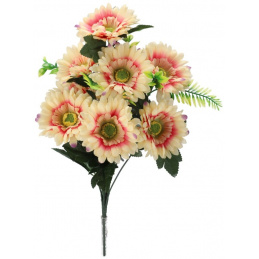 Artificial Flower Gerbera Cream - 42 cm