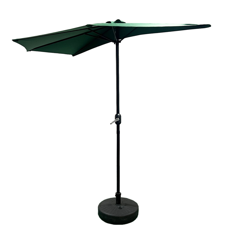 Aga Semi-Circular Parasol CLASSIC 270 cm Dark Green