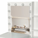 Aga Dressing Table with Mirror and Lighting Matte White