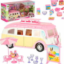 Ice cream truck caravan folding table chairs 30 pieces