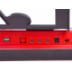 Organ with microphone 61 keys IN0132 Red