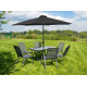 Linder Exclusiv Tilting parasol 300 cm Grey