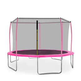 Aga SPORT FIT Trampoline 430 cm Pink + inner protective net